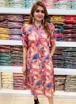 Heavy Modal Multi Colour Party Wear Printed Readymade Dress